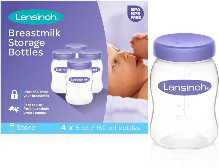Lansinoh Breastmilk Storage Bottles - 4 Oz - 50 Pieces - Zrafh.com - Your Destination for Baby & Mother Needs in Saudi Arabia