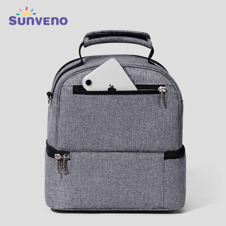 Sunveno Insulated Office Lunch Bag - Space Grey - 9L - ZRAFH