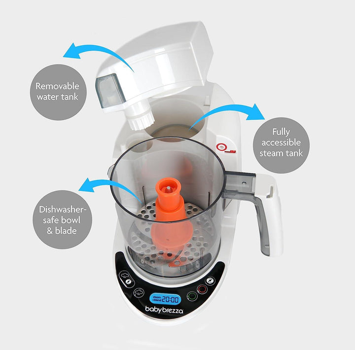 Baby Brezza One Step Baby Food Maker Deluxe BRZ00141 - Zrafh.com - Your Destination for Baby & Mother Needs in Saudi Arabia