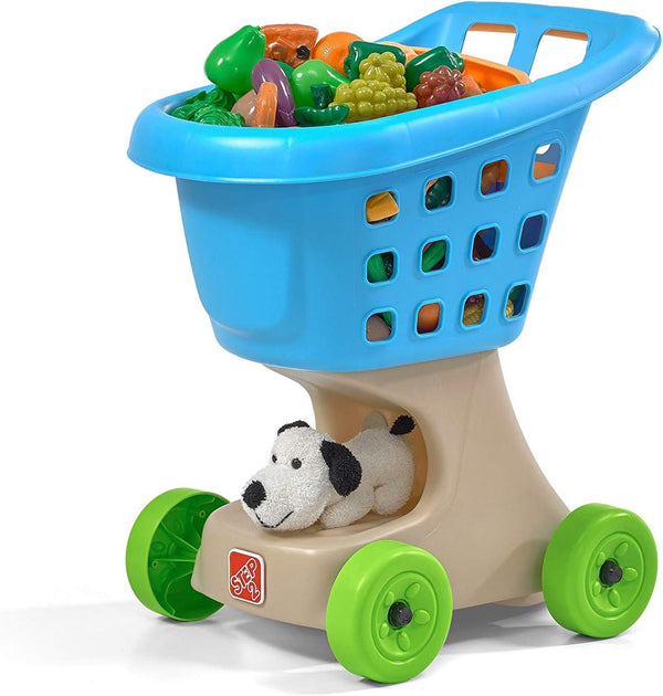 Step2 Kids Little Helper's Shopping Cart ,Blue , L 2+ Years - Zrafh.com - Your Destination for Baby & Mother Needs in Saudi Arabia