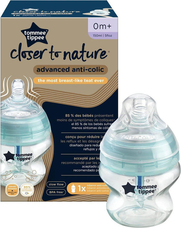 Tommee Tippee Advanced Anti Colic Feeding Bottle -150ml - Zrafh.com - Your Destination for Baby & Mother Needs in Saudi Arabia