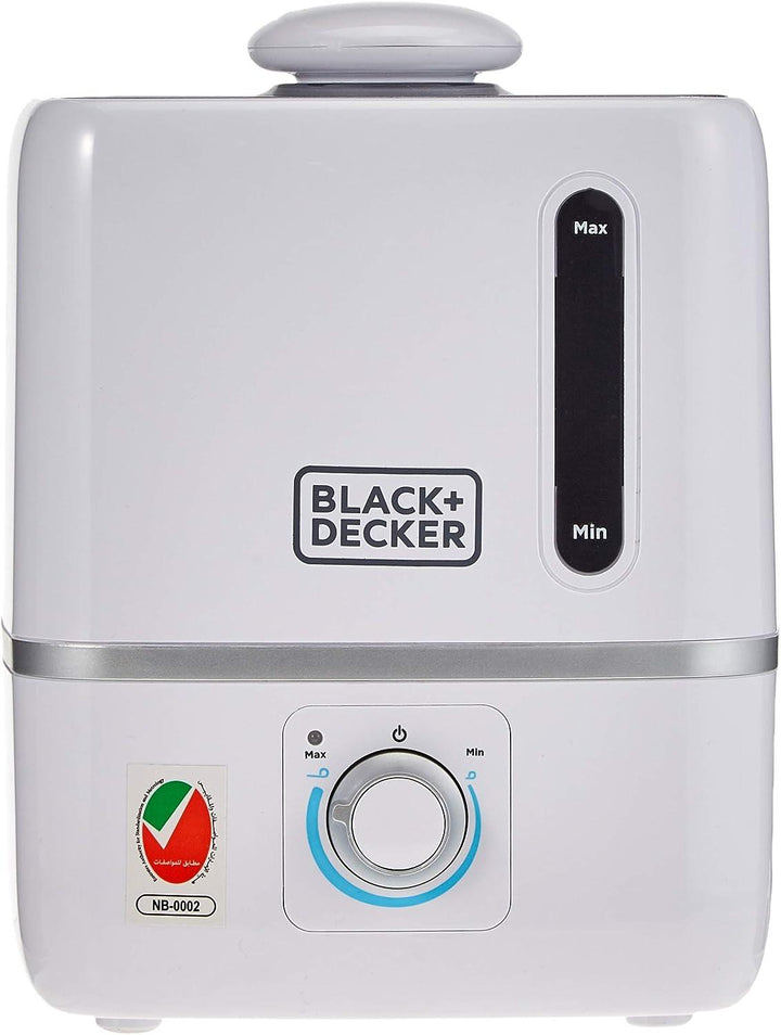Black&Decker Air Humidifier 3L Compact Ultrasonic White HM3000-B5 - Zrafh.com - Your Destination for Baby & Mother Needs in Saudi Arabia