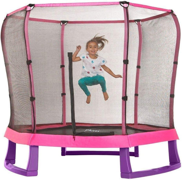 Plum 7 Feet Junior Jumper Trampoline, Pink - 30198 - Zrafh.com - Your Destination for Baby & Mother Needs in Saudi Arabia