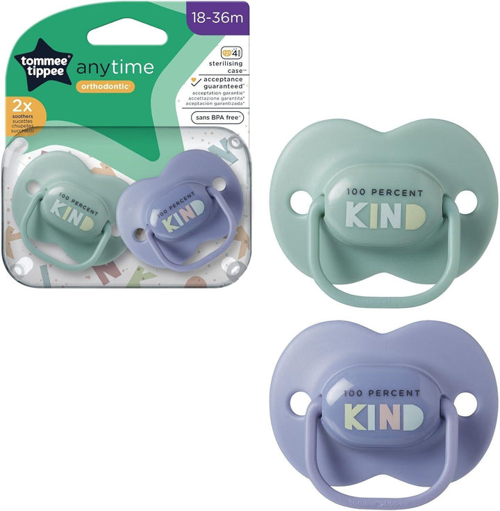 Tommee Tippee Pacifiers 18-36 Months - Pack of 2 - Zrafh.com - Your Destination for Baby & Mother Needs in Saudi Arabia