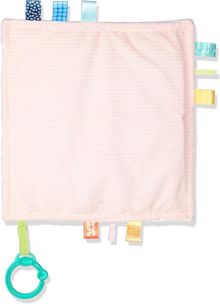 BRIGHT STARTS Little Taggies™ 2-Sided Blankie - Orange Dots - ZRAFH