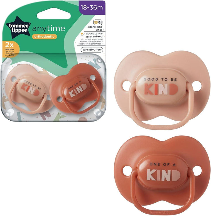 Tommee Tippee Pacifiers 18-36 Months - Pack of 2 - Zrafh.com - Your Destination for Baby & Mother Needs in Saudi Arabia