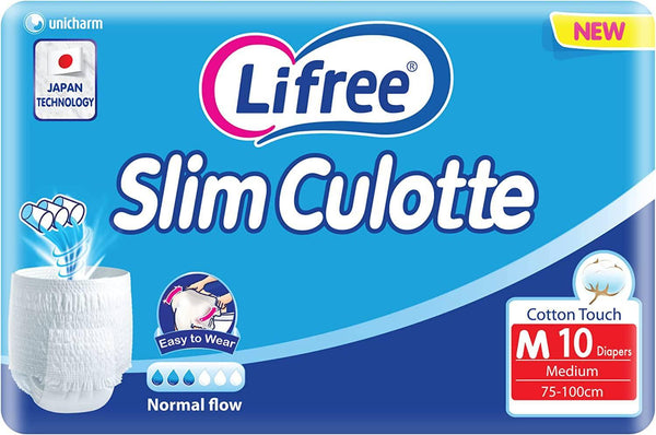 Lifree Culotte High Absorbency Adult Diapers Culotte Medium 10 Pcs - ZRAFH