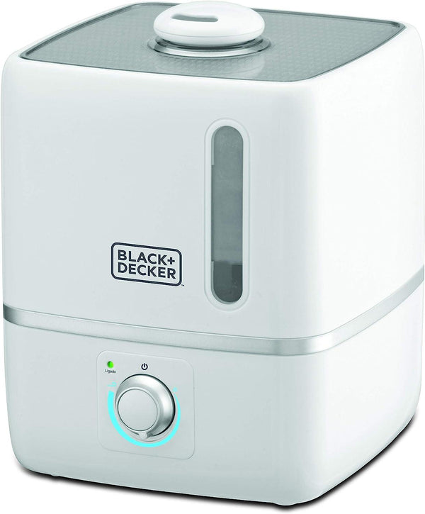 Black&Decker Air Humidifier 3L Compact Ultrasonic White HM3000-B5 - Zrafh.com - Your Destination for Baby & Mother Needs in Saudi Arabia