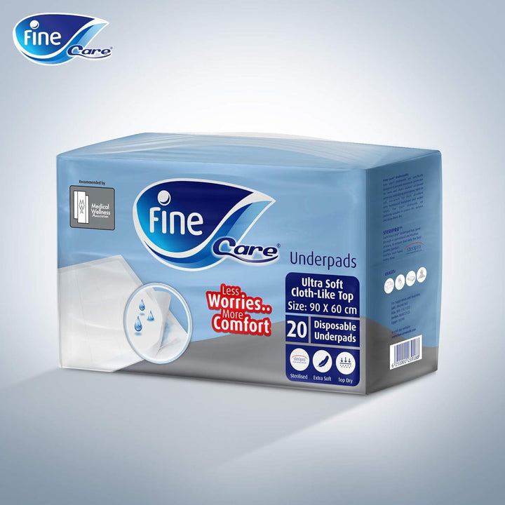 Fine Care Medical Pads Size Small (90 x 60 cm) 80 Pads, with Maximum Absorbency and Leak Protection - Zrafh.com - Your Destination for Baby & Mother Needs in Saudi Arabia