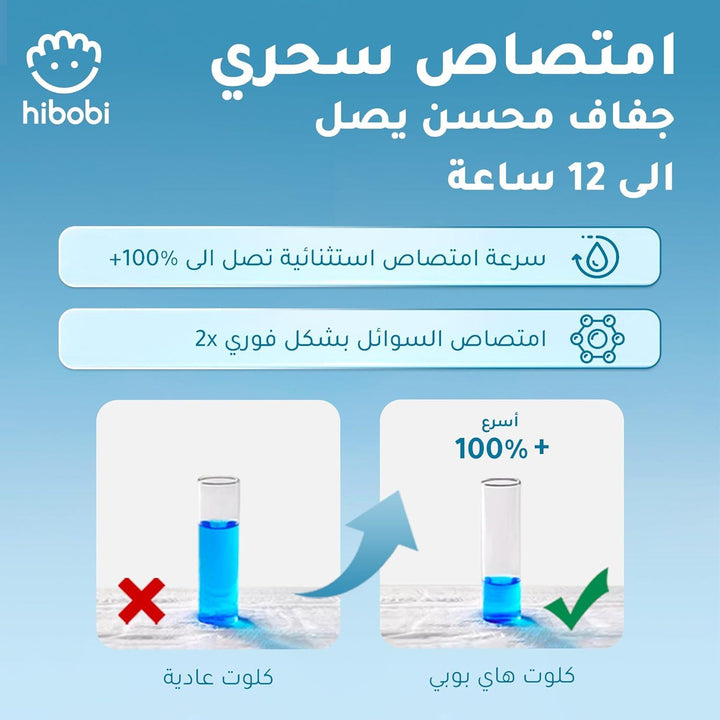 Hibobi -Ultra Soft Absorbent Pants Diapers - Size 4 - 9-14Kg - 56Pcs - Pack of 2 - Zrafh.com - Your Destination for Baby & Mother Needs in Saudi Arabia