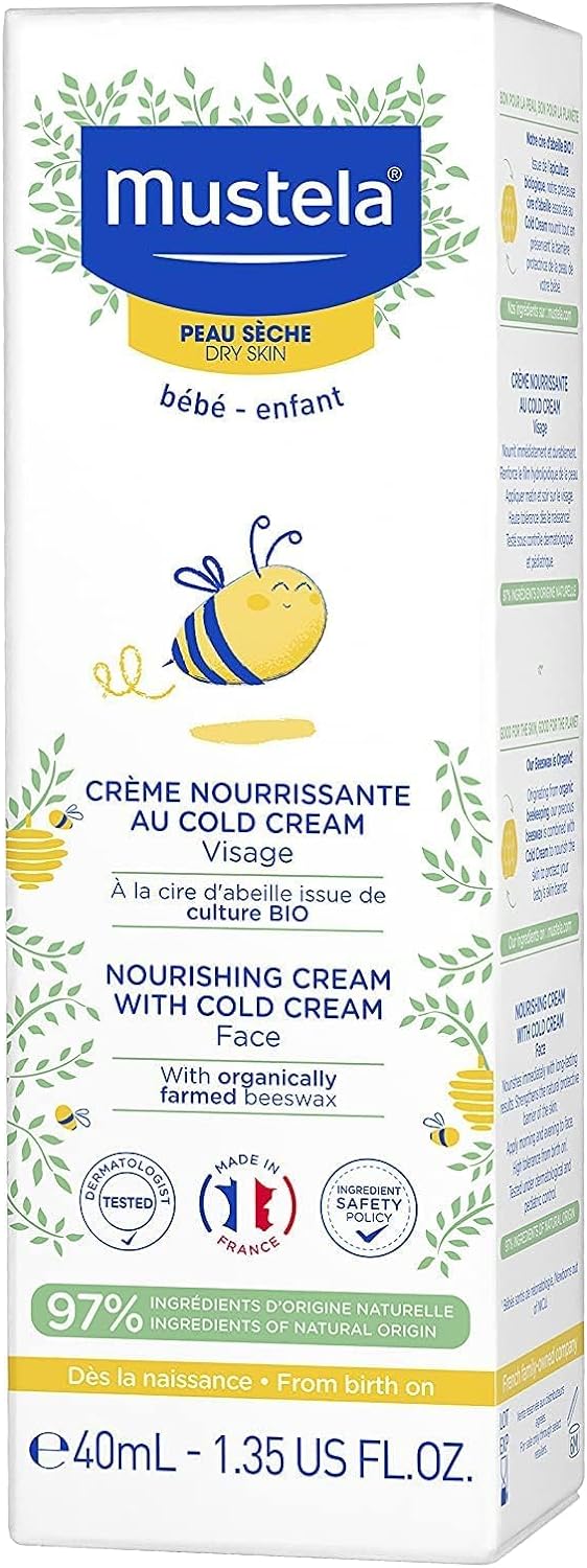 Mustela Nourishing Bebe Face Cream with Cold Baby Cream, 40 ml - Zrafh.com - Your Destination for Baby & Mother Needs in Saudi Arabia