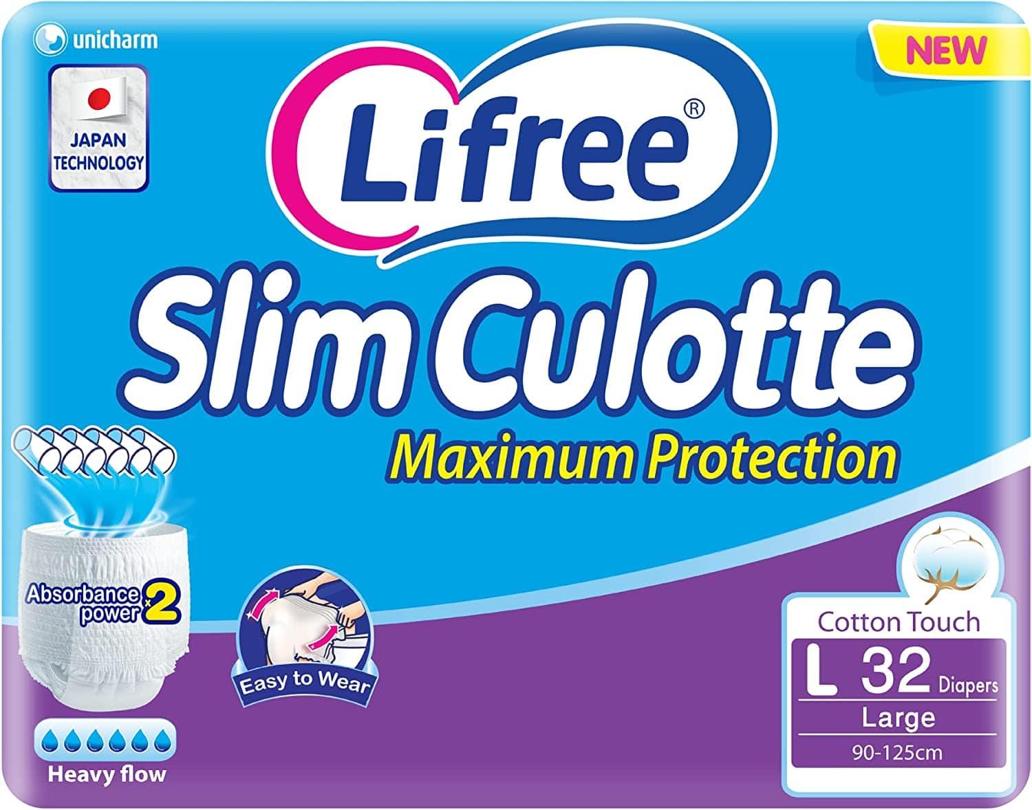 Buy Lifree  Absorbent Adult Diaper Pants Medium 2 pcs bag  2433 inc