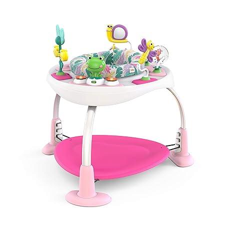 Bright Starts Bounce Bounce Baby 2-in-1 Activity Center Jumper & Table - Playful Pond (Green), 6 Months+ - Zrafh.com - Your Destination for Baby & Mother Needs in Saudi Arabia