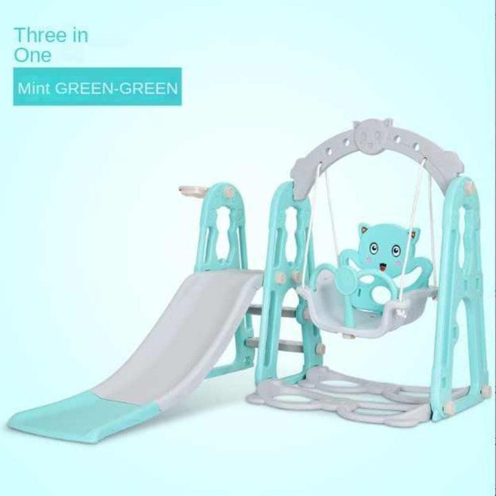 Dreeba 3-in-1 Kids Slide and Swing With Basketball Hoop playset - YT-37 - Zrafh.com - Your Destination for Baby & Mother Needs in Saudi Arabia