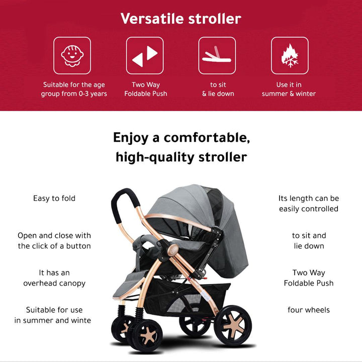 dreeba-baby-stroller-859h - Zrafh.com - Your Destination for Baby & Mother Needs in Saudi Arabia