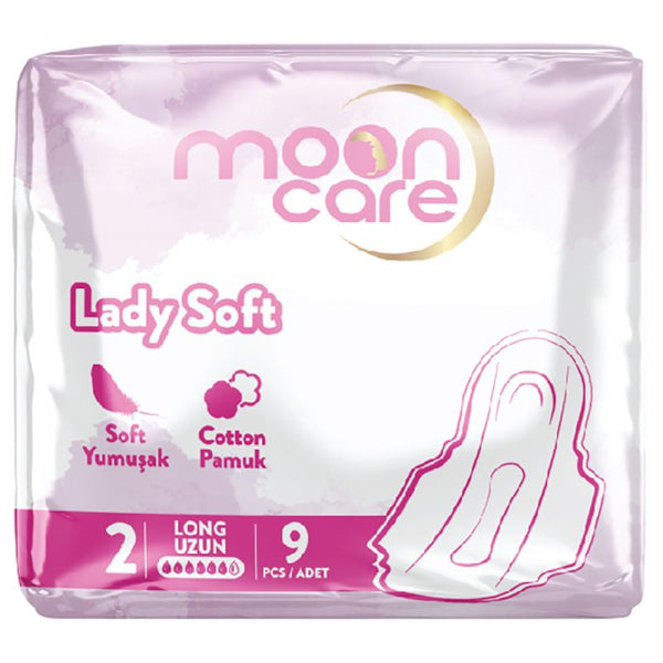 Mooncare Hygienic Pad For Ladies Size 2 - 24x9 Pads - Zrafh.com - Your Destination for Baby & Mother Needs in Saudi Arabia