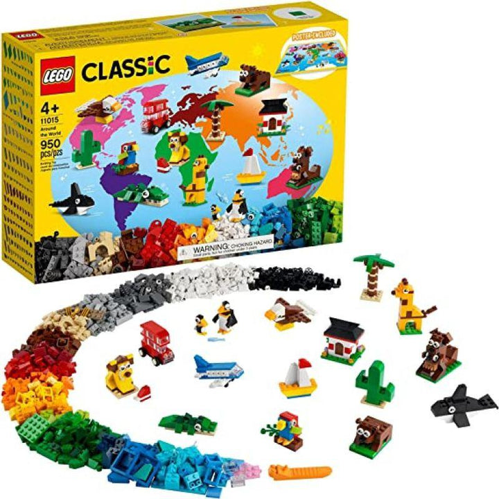 Lego Classic Around The World Building Set - 950 Pieces - 6333040 - Zrafh.com - Your Destination for Baby & Mother Needs in Saudi Arabia