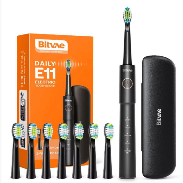 Bitvae BVE11 Tooth Brush With 8 Heads And Travel Case - Zrafh.com - Your Destination for Baby & Mother Needs in Saudi Arabia