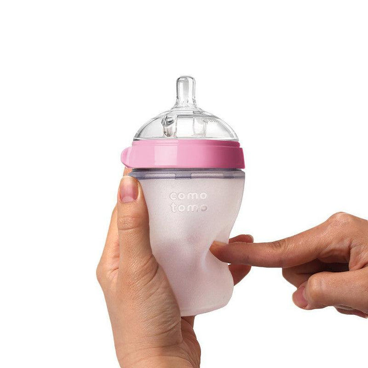 Comotomo - Baby Bottle Bundle Pink - Zrafh.com - Your Destination for Baby & Mother Needs in Saudi Arabia