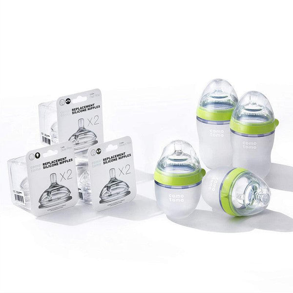 Comotomo - Baby Bottle Bundle Green - Zrafh.com - Your Destination for Baby & Mother Needs in Saudi Arabia