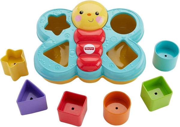 Fisher-Price Butterfly Shape Sorter, Baby Blocks Activity Toy For Ages 6 Months And Older - Zrafh.com - Your Destination for Baby & Mother Needs in Saudi Arabia