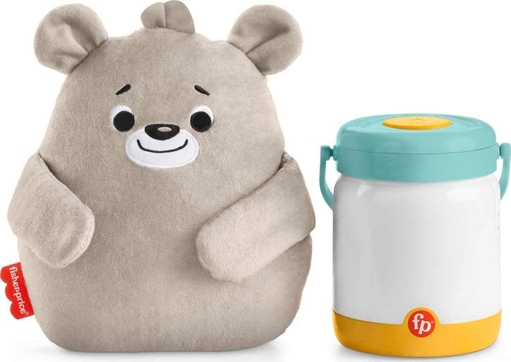 Fisher-price baby bear firefly soother lightup nursery sound machine with takealong plush toy for babies toddlers, multicolor - Zrafh.com - Your Destination for Baby & Mother Needs in Saudi Arabia