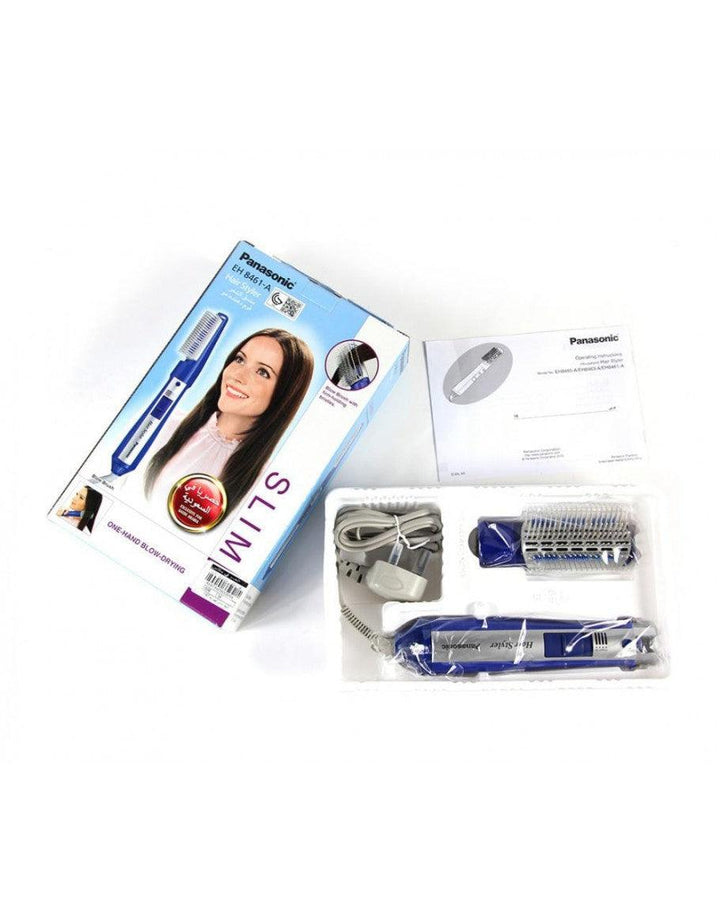 Panasonic Blow Brush Hair Styler 2 Speed 650 Watt - Blue And White - Zrafh.com - Your Destination for Baby & Mother Needs in Saudi Arabia