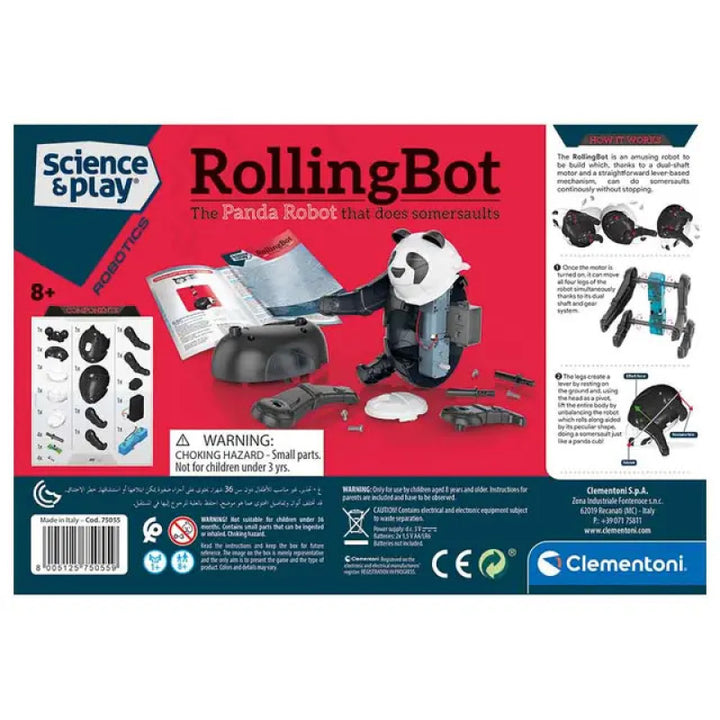Clementoni Rolling Bot Robotic Toy - Zrafh.com - Your Destination for Baby & Mother Needs in Saudi Arabia