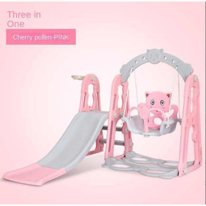 Dreeba 3-in-1 Kids Slide and Swing With Basketball Hoop playset - YT-37 - Zrafh.com - Your Destination for Baby & Mother Needs in Saudi Arabia