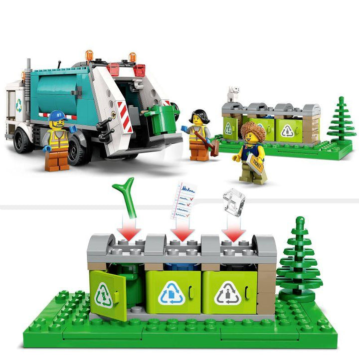 Lego City Great Vehicles 60386 Recycling Truck Playset - 261 Pieces - Zrafh.com - Your Destination for Baby & Mother Needs in Saudi Arabia