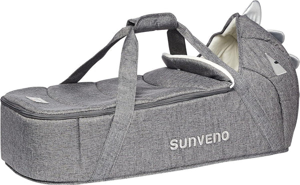 Sunveno Foldable Travel Carry Cot - Grey - Zrafh.com - Your Destination for Baby & Mother Needs in Saudi Arabia