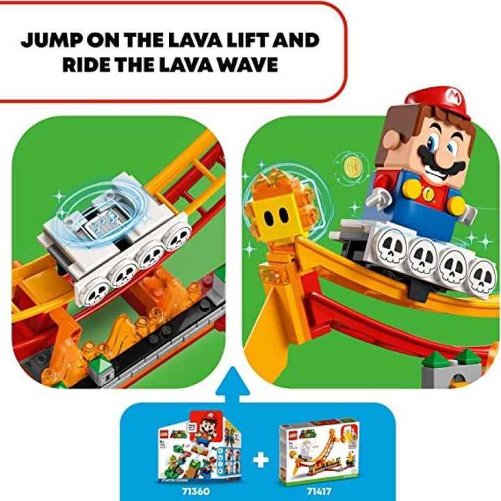 Lego Super Mario Lava Wave Ride Expansion Set - 218 Pieces - LEGO-6420687 - Zrafh.com - Your Destination for Baby & Mother Needs in Saudi Arabia