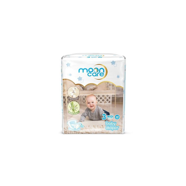 Mooncare Jumbo Pack Baby Diapers - Size 3 - 68 Pieces - Zrafh.com - Your Destination for Baby & Mother Needs in Saudi Arabia