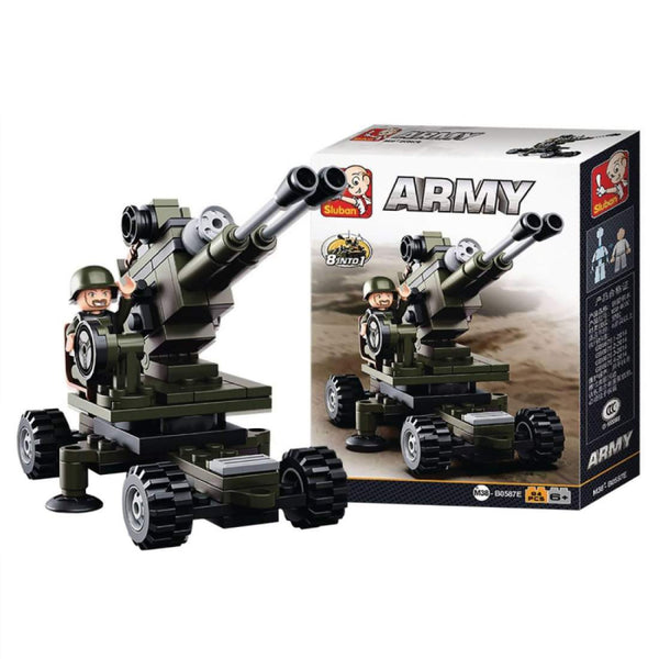 Sluban Army Artillery Set Toys Set - 95 Pieces - Zrafh.com - Your Destination for Baby & Mother Needs in Saudi Arabia