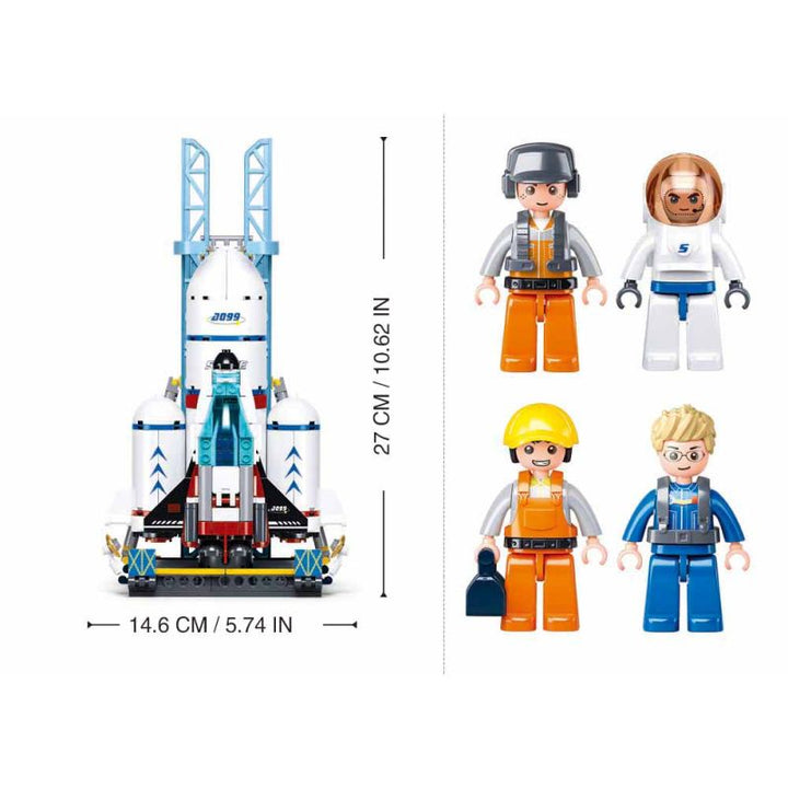 Sluban SPACE Dream launch Center Building And Construction Toys Set - 424 Pieces - Zrafh.com - Your Destination for Baby & Mother Needs in Saudi Arabia