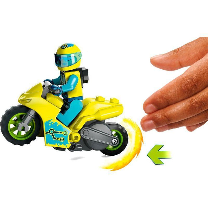 Lego City Stuntz Cyber Stunt Bike 60358 - 13 Pieces - Zrafh.com - Your Destination for Baby & Mother Needs in Saudi Arabia