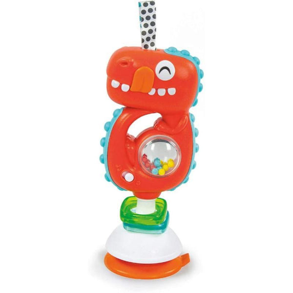 Clementoni Baby Interactive Dinosaur Rattle With Sound - Red - Zrafh.com - Your Destination for Baby & Mother Needs in Saudi Arabia