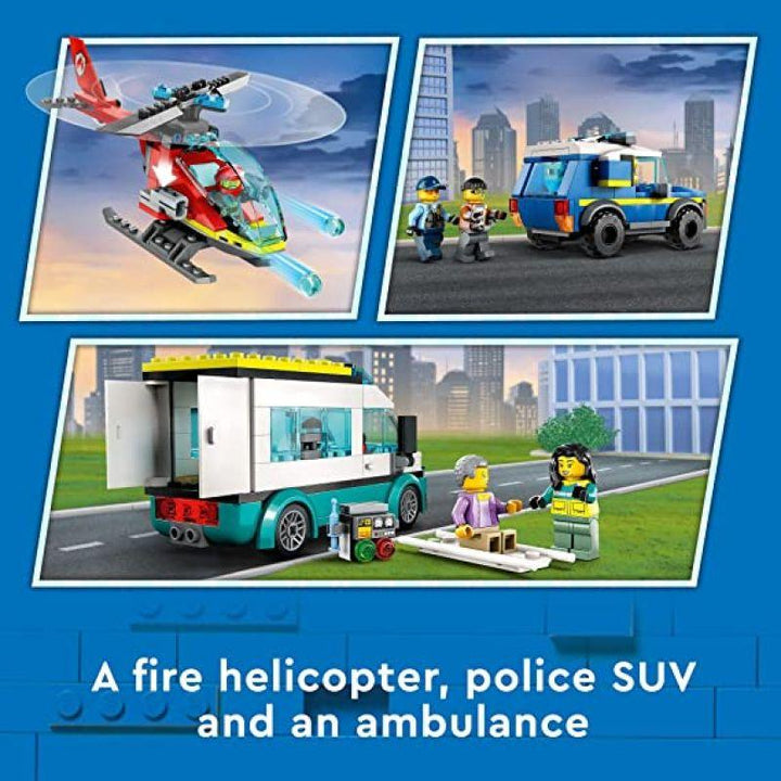 Lego City Emergency Vehicles HQ Toy - 706 Pieces - LEGO-6425826 - Zrafh.com - Your Destination for Baby & Mother Needs in Saudi Arabia