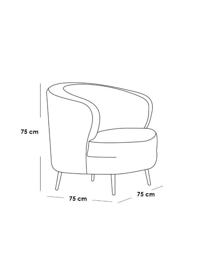 Alhome Side Chair - 75x75x75 cm - Beige - AL-320 - Zrafh.com - Your Destination for Baby & Mother Needs in Saudi Arabia