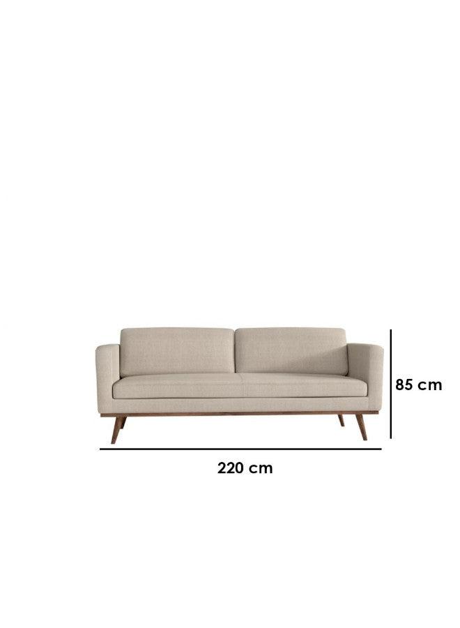 AlhomeThree-Seater Sofa - Beige - AL-485 - Zrafh.com - Your Destination for Baby & Mother Needs in Saudi Arabia