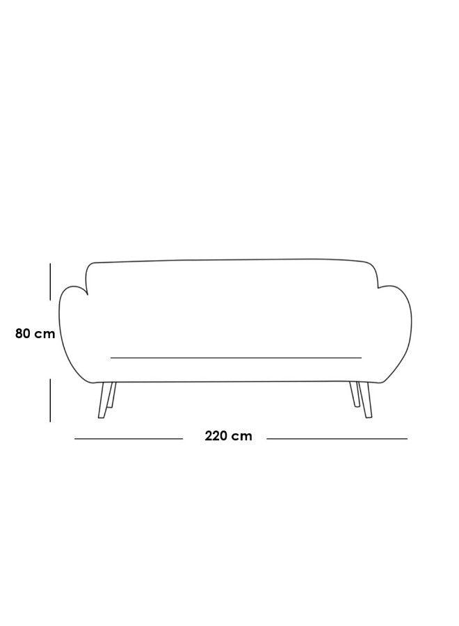 Alhome3 seater leather sofa in brown - AL-511 - Zrafh.com - Your Destination for Baby & Mother Needs in Saudi Arabia