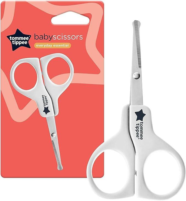 Tommee Tippee Essentials Baby Nail Scissors, Pack of 1- White - Zrafh.com - Your Destination for Baby & Mother Needs in Saudi Arabia