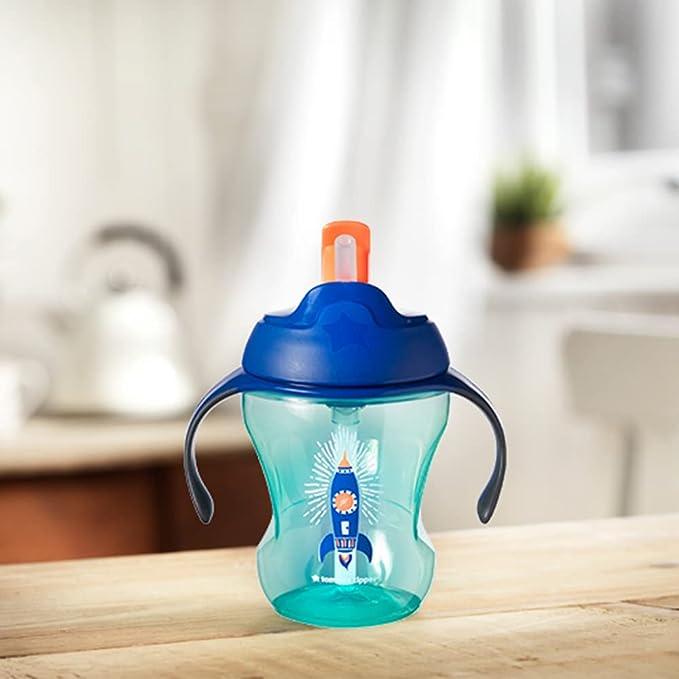 Tommee Tippee Easy Drink Straw Cup, 150ml-Blue - Zrafh.com - Your Destination for Baby & Mother Needs in Saudi Arabia