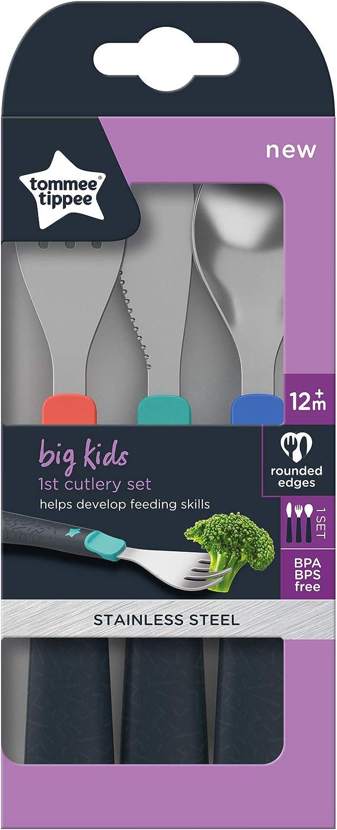 Tommee Tippee Big Kids First Cutlery Set, 12 m+ - Zrafh.com - Your Destination for Baby & Mother Needs in Saudi Arabia