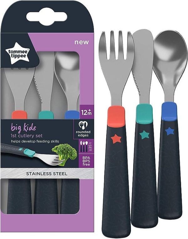 Tommee Tippee Big Kids First Cutlery Set, 12 m+ - Zrafh.com - Your Destination for Baby & Mother Needs in Saudi Arabia