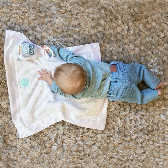 Blooming Bath Owl Security Blanket for Baby, 21" x 21" - Zrafh.com - Your Destination for Baby & Mother Needs in Saudi Arabia