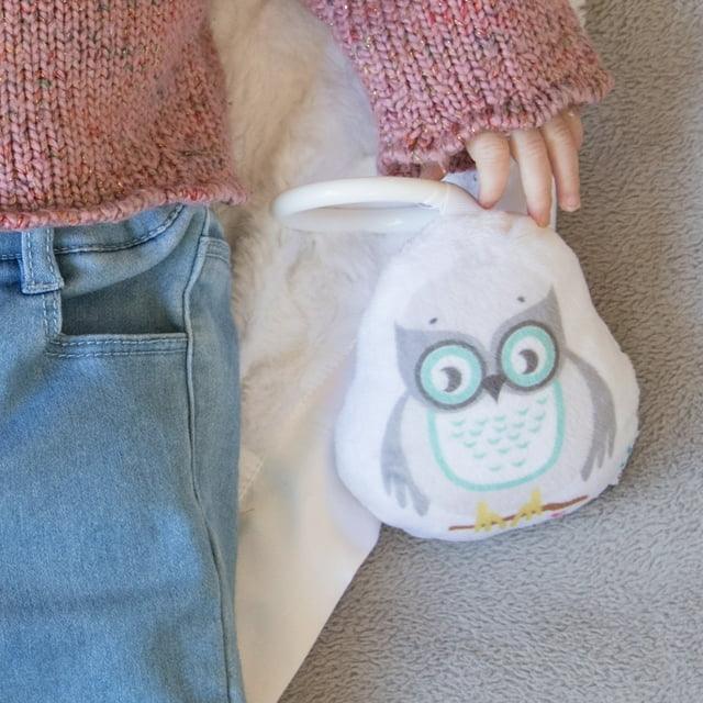 Blooming Bath Owl Security Blanket for Baby, 21" x 21" - Zrafh.com - Your Destination for Baby & Mother Needs in Saudi Arabia