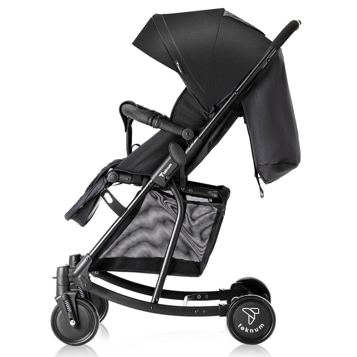 Teknum Stroller With Rocker with Pink Fashion Diaper tote Bag- Black - ZRAFH