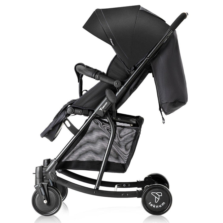 Teknum Stroller With Rocker with Orange Styler Fashion Diaper Bag- Black - ZRAFH