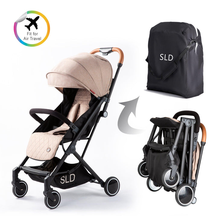 Teknum SLD Stroller Combo with Elite Diaper Bag, Changing Mat and Stroller Hooks - Khaki - Zrafh.com - Your Destination for Baby & Mother Needs in Saudi Arabia